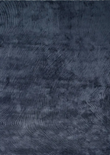 Canyon Dark Blue viszkóz szőnyeg felülnézetből, mély kék színben
