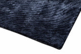 Canyon Dark Blue viszkóz szőnyeg kőmintás felülete közelről