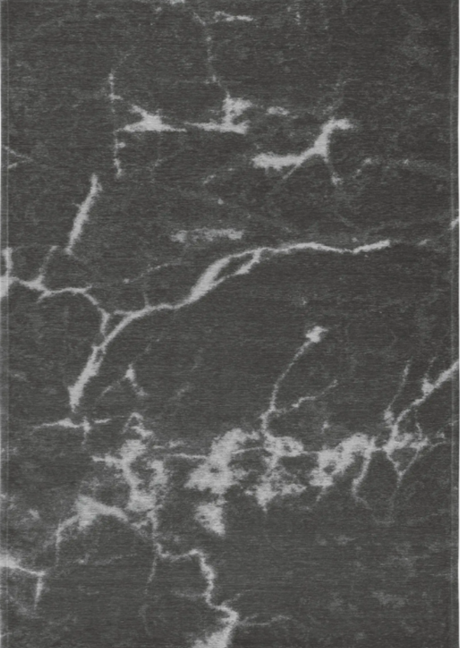 Carrara Gray modern szőnyeg felülnézetből, szürke márványerezettel