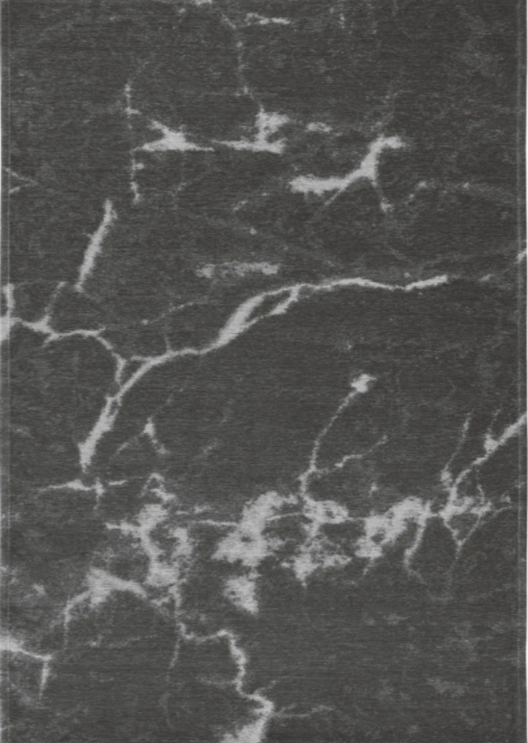 Carrara Gray modern szőnyeg felülnézetből, szürke márványerezettel