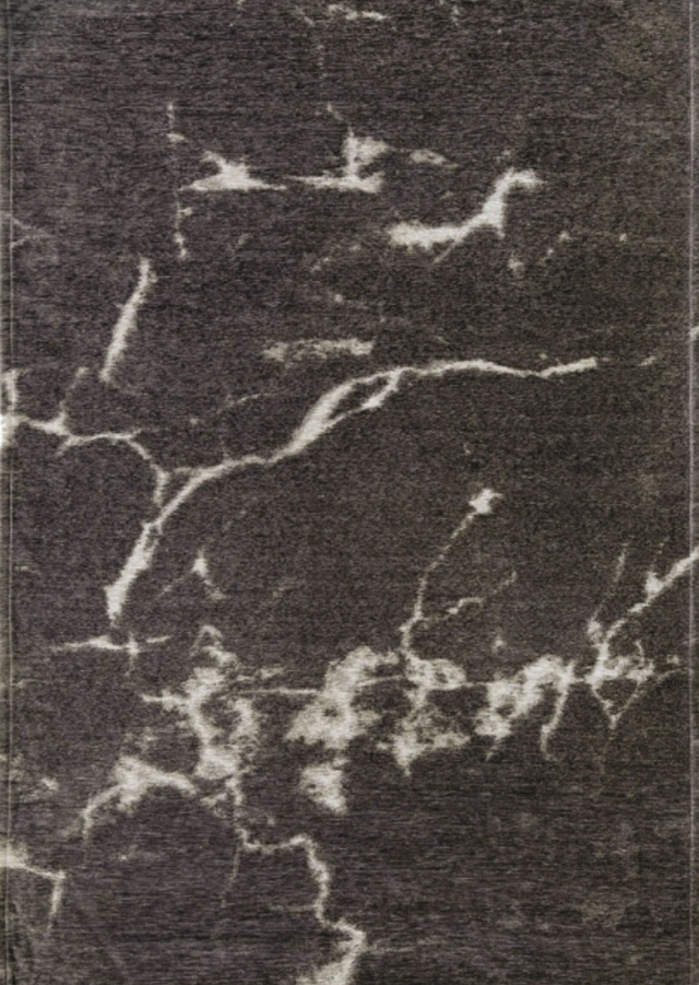 Carrara Taupe modern szőnyeg felülnézetből, taupe márványmintával