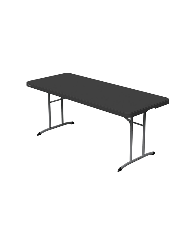Összecsukható catering asztal 183×76 cm fehér lappal