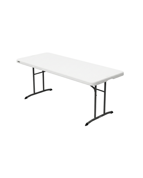 Összecsukható catering asztal 183×76 cm fekete lappal