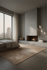 Cliff Beige modern szőnyeg enteriőrben, természetes fényben