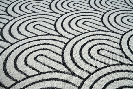Arco Black modern szőnyeg szálszerkezete közelről