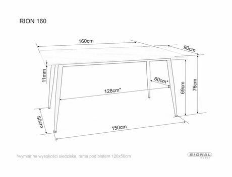 Asztal Rion 160 II.