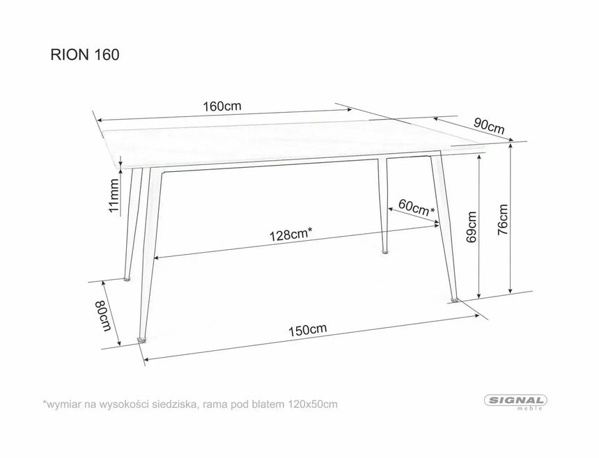 Asztal Rion 160 II.