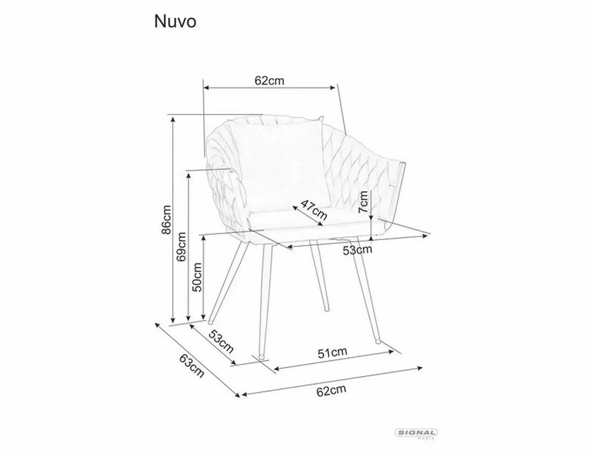 Étkezőszék Nuvo Velvet II.