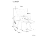 Fotel Carmen Raven II.