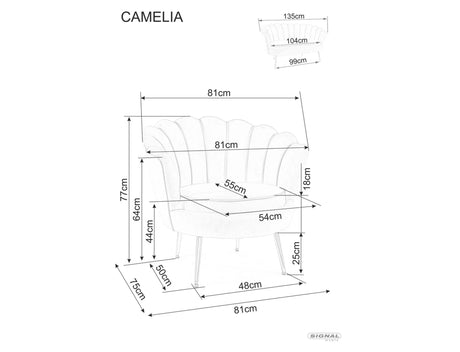 Fotel Camellia 1 Velvet I.