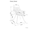 Cherry Velvet szék VIII.