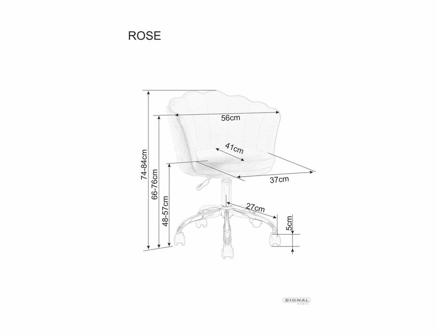 Irodaszék Rose Velvet I.