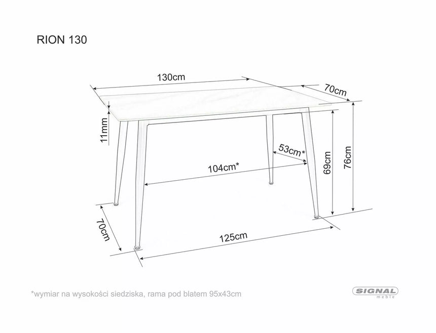 Asztal Rion 130 I.