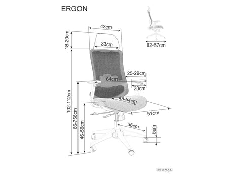 Irodaszék Ergon II.