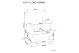 Lady Velvet fotel X.