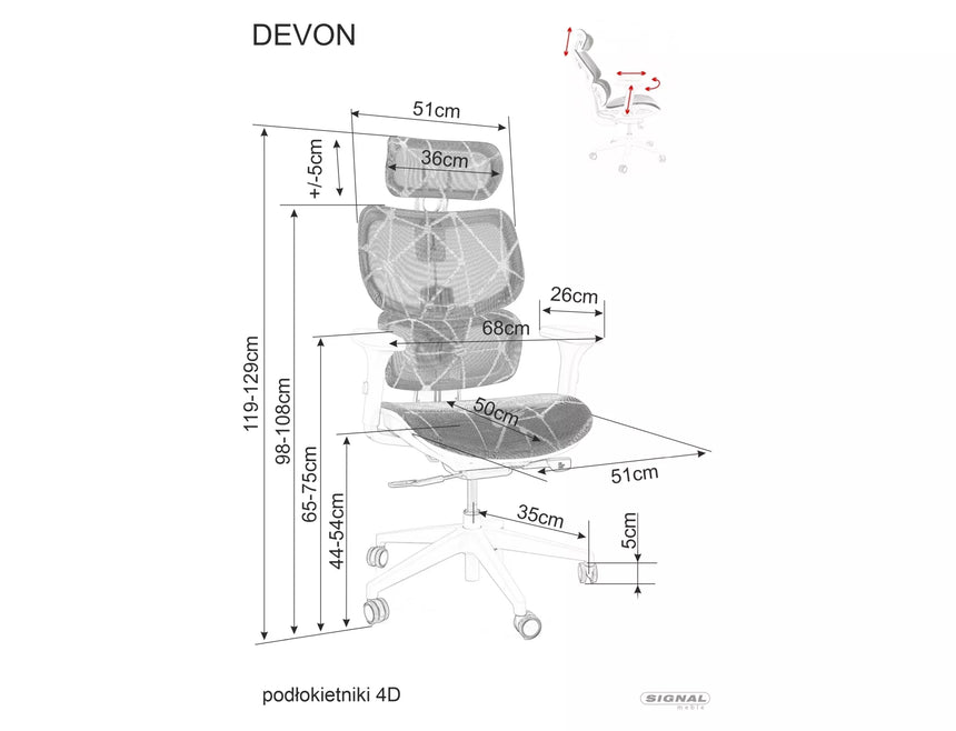 Irodaszék Devon II.