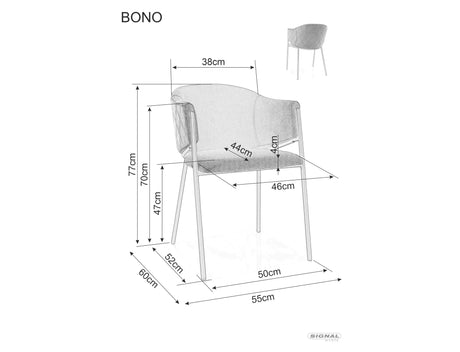 Étkezőszék Bono Velvet II.