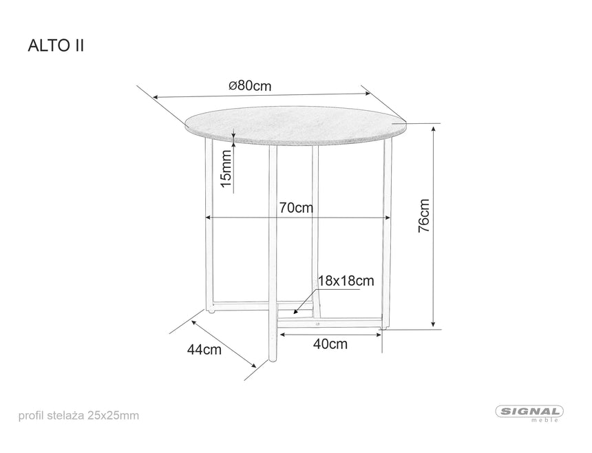 Asztal Alto II III.