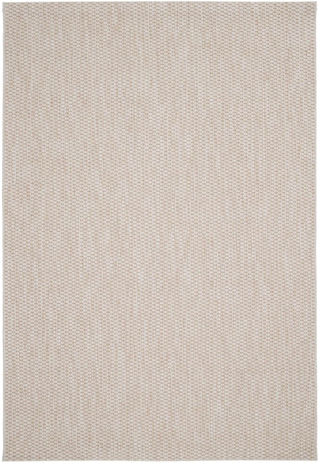 Grano Beige kültéri szőnyeg felülnézetből, világos bézs színben