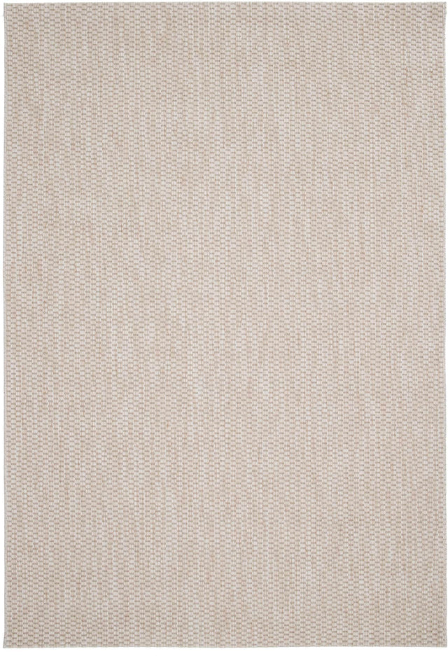 Grano Beige kültéri szőnyeg felülnézetből, világos bézs színben
