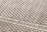 Grano Frame Gray kültéri szőnyeg szálszerkezete közelről