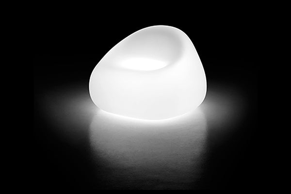 Gumball világító fotel bekapcsolt LED fénykészlettel