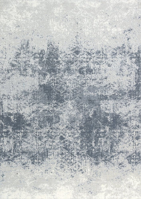 Illusion Blue Gray modern szőnyeg felülnézetből, kék-szürke mintával