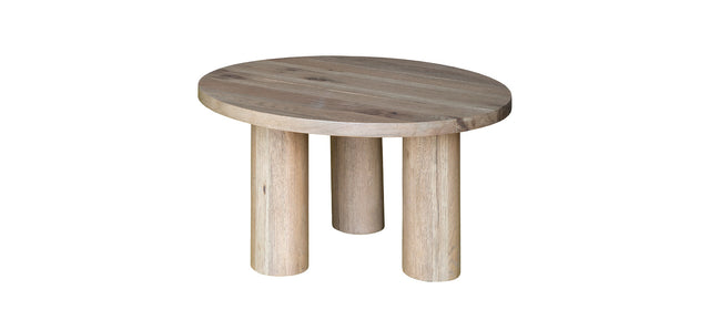 Kubo M tömör tölgy dohányzóasztal 70 × 70 × 40 cm