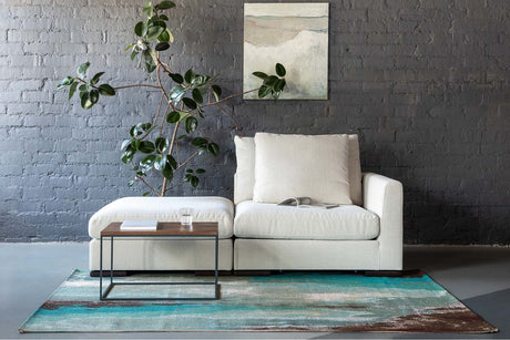 Laguna Aqua modern szőnyeg nappaliban