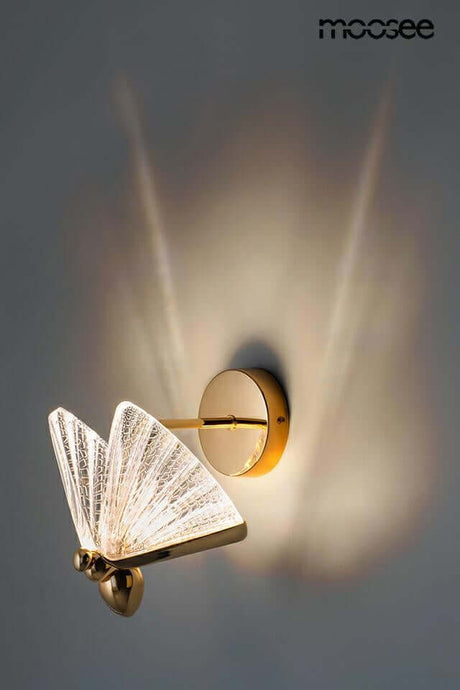 Butterfly M fali lámpa arany