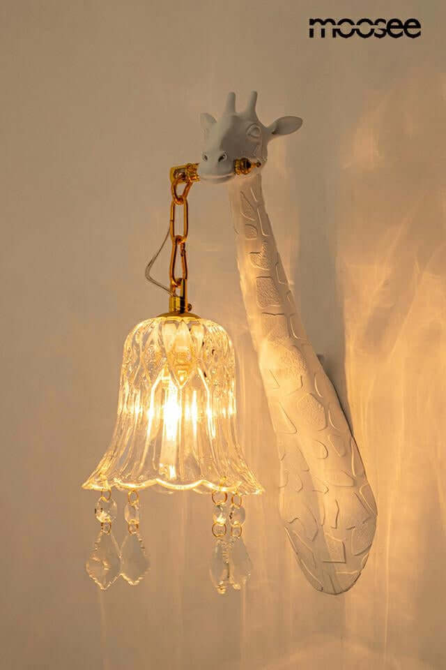 Giraffe fali lámpa fehér