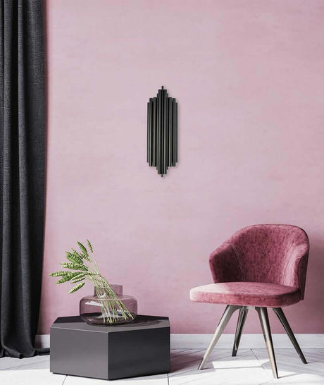 28. Harmonic Black fali lámpa fekete