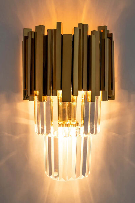 Imperial Wall Gold fali lámpa – acél, kristály