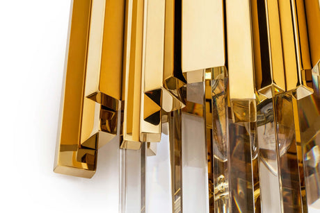 Imperial Wall Gold fali lámpa – acél, kristály