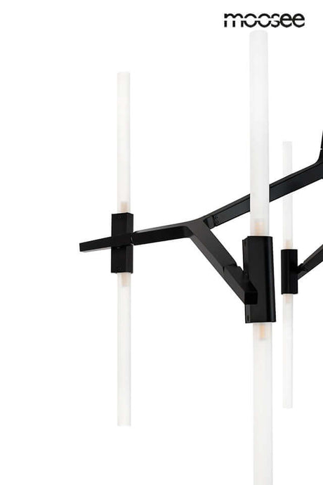 Candelabr 10 függőlámpa fekete
