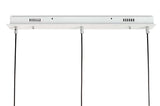 Capri Line 3 függőlámpa arany – 180 LED, alumínium, üveg