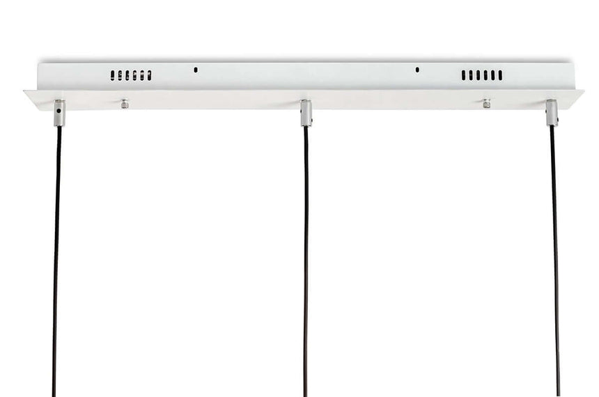 Capri Line 3 függőlámpa arany – 180 LED, alumínium, üveg