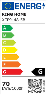 Capri Line 5 függőlámpa arany – 300 LED, alumínium, üveg