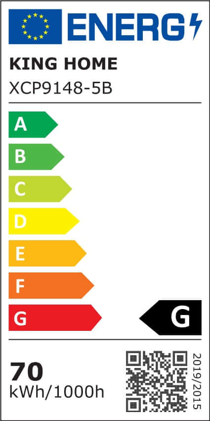 Capri Line 5 függőlámpa arany – 300 LED, alumínium, üveg