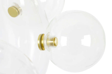 Capri Line 5 függőlámpa arany – 300 LED, alumínium, üveg
