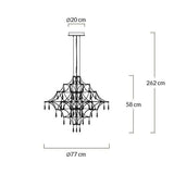 Constellation 77 Gold függőlámpa – LED, csiszolt acél