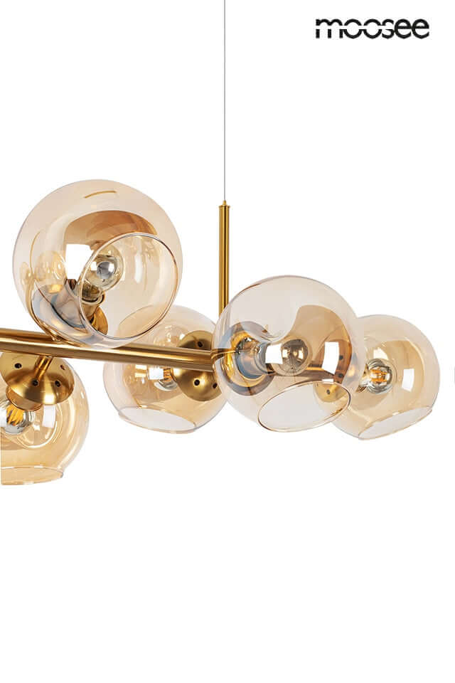 38. Romeo Gold függőlámpa arany / borostyán