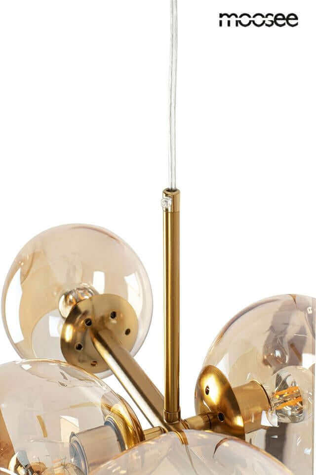 38. Romeo Gold függőlámpa arany / borostyán
