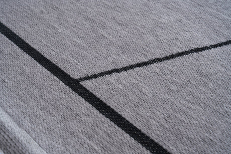 Linea Gray modern szőnyeg nappaliban