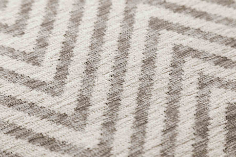Luno Cold Beige modern szőnyeg szálszerkezete közelről