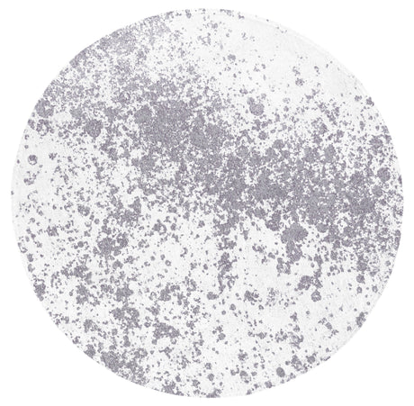 Moon Light Gray kerek modern szőnyeg felülnézetből, világosszürke színben