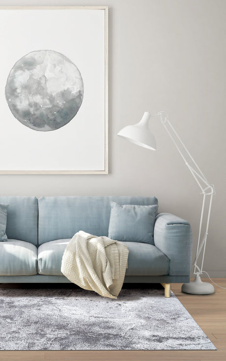 Moon Light Gray modern szőnyeg szövésének részlete