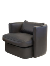 Naro forgófotel 85 cm széles lounge kagylóval, sötét fém talpon