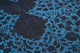 Ornament Blue poliészter szőnyeg mintázata közelről