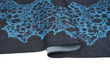 Ornament Blue poliészter szőnyeg nappaliban